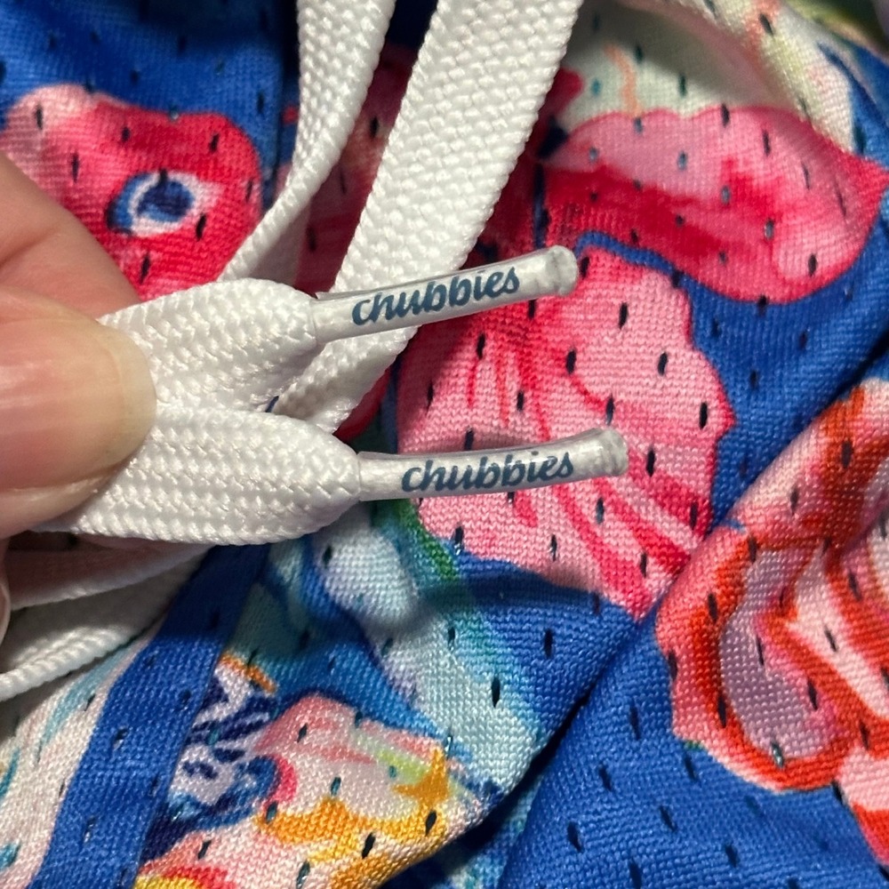 Chubbies Athletic Shorts Mens S Multicolor Parrot Mesh Activewear Preppy - Picture 7 of 13
